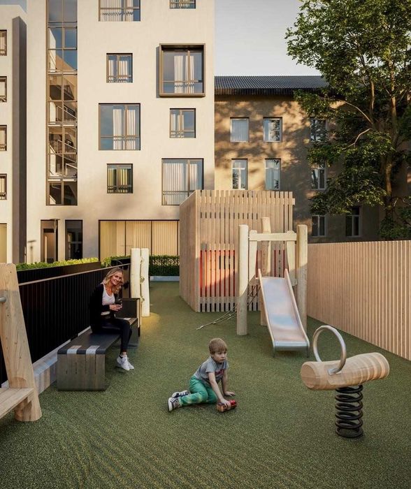 2-кімнатна квартира 64 м² з балконом і кухнею 20 м²