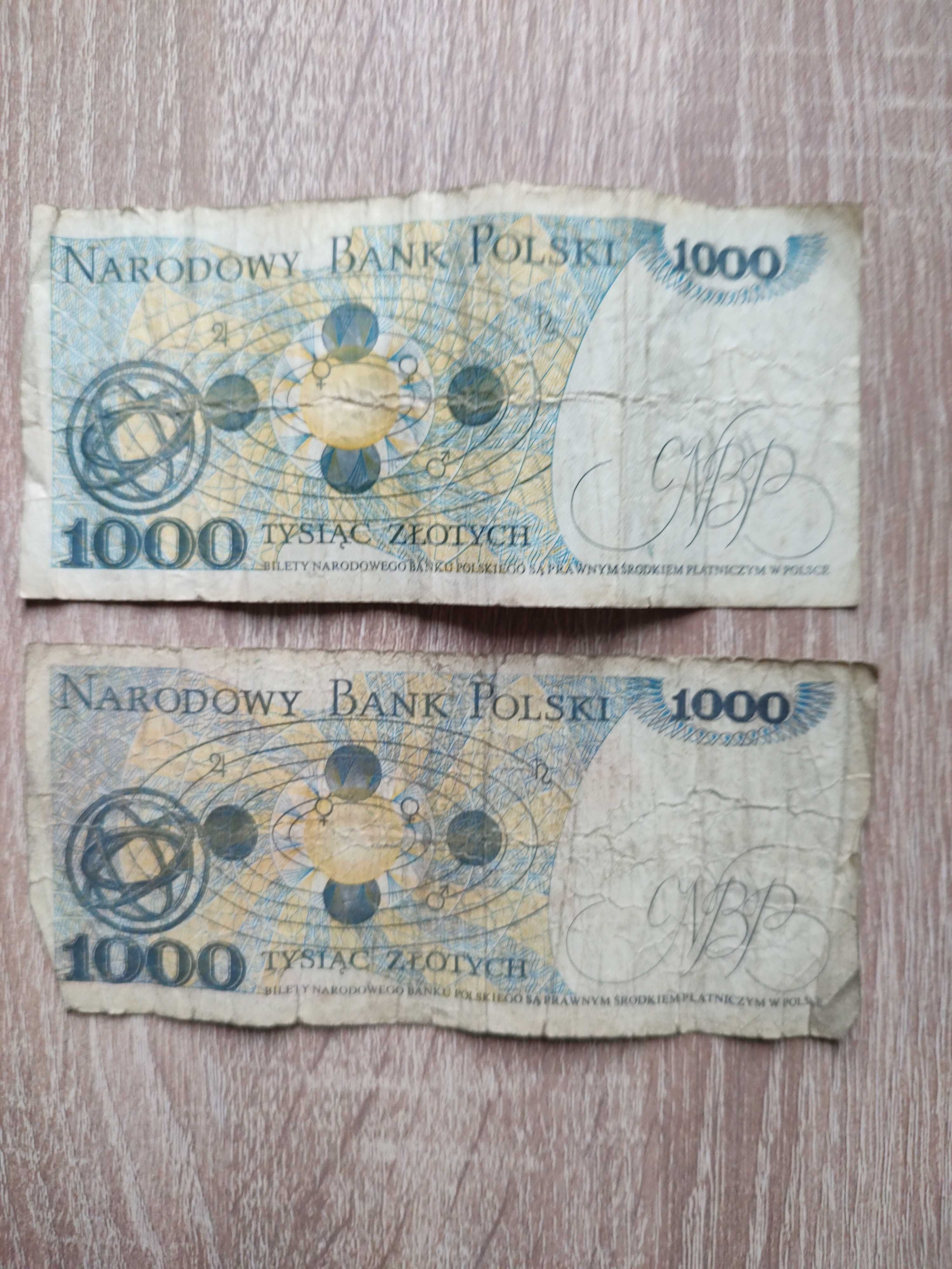 Banknoty 1000zł Mikołaj Kopernik