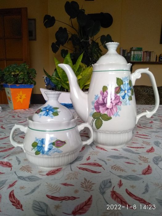 Dzbanek, cukierniczka i mlecznik