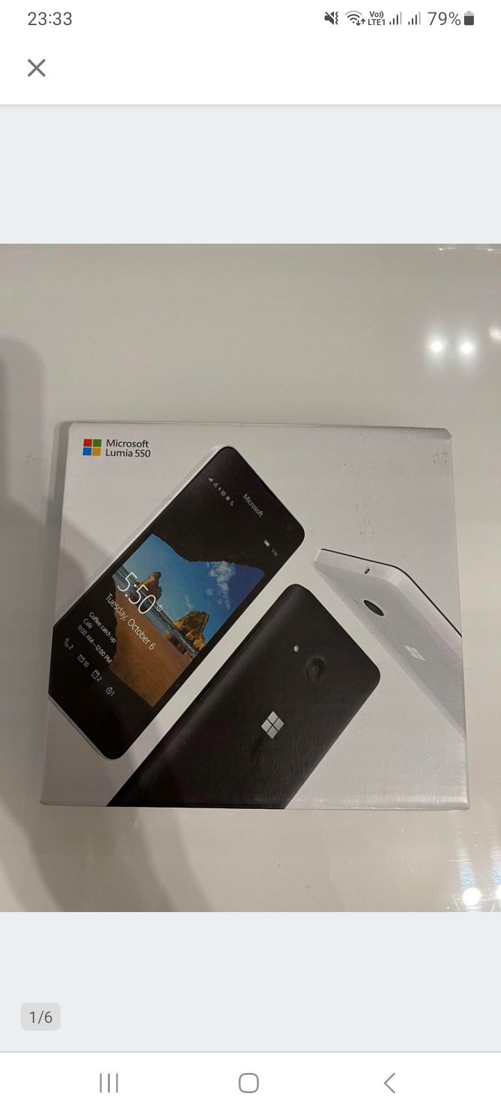 Smartfon Microsoft Lumia 550 1 GB / 8 GB czarny