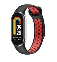 Beline Pasek Mi Band 8 Design Czarno-Czerwony /Black-Red