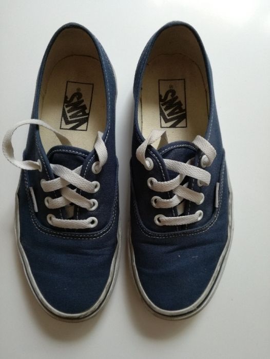 trampki VANS authentic niebieskie navy uk 4,5 rozmiar 37 - jak nowe