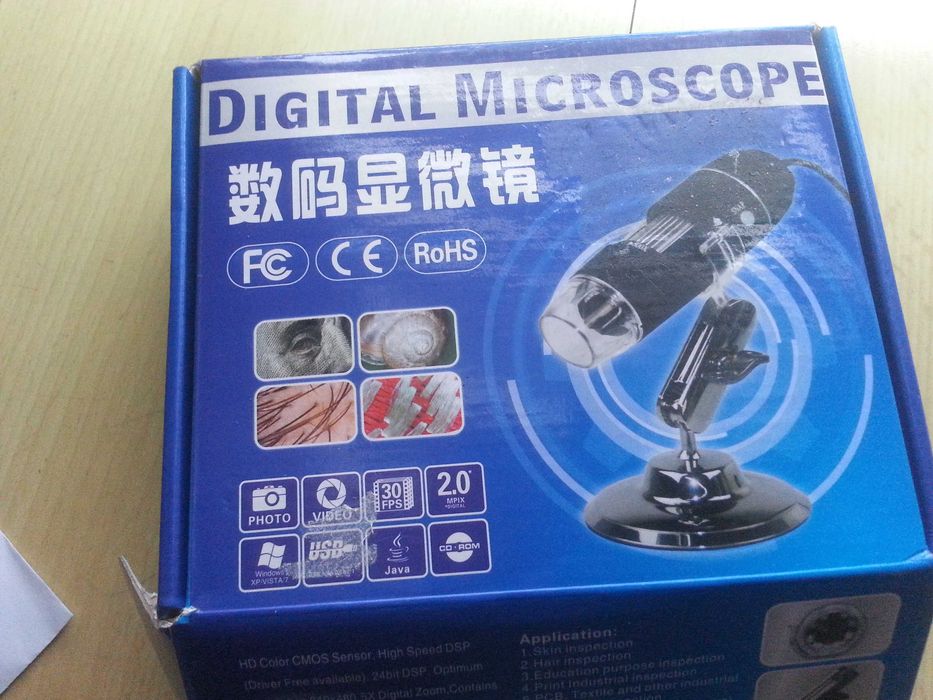 Cyfrowy mikroskop USB 8x LED