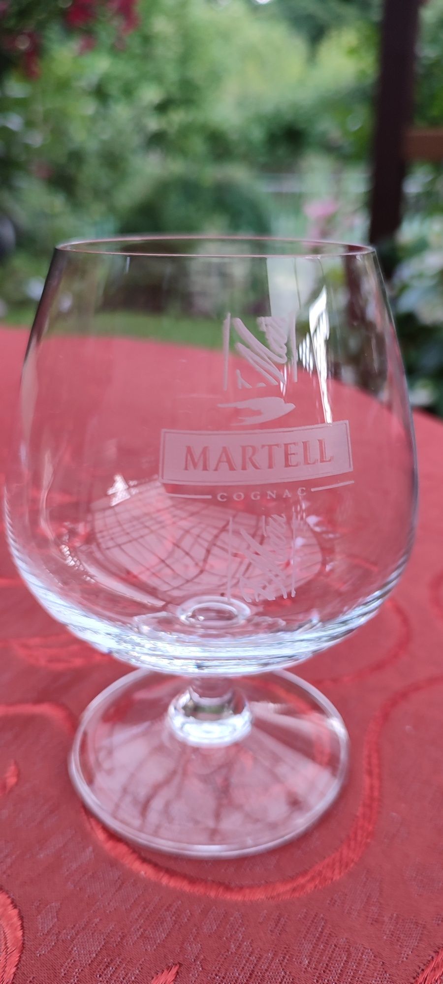 Kieliszki koniakówki Martell