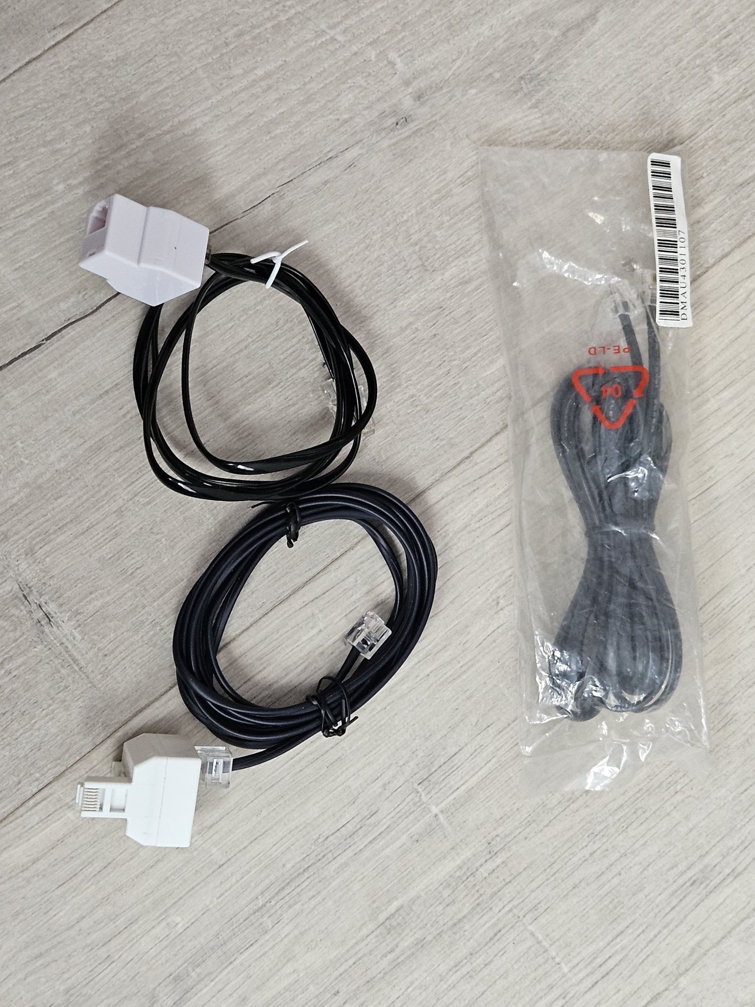 Rozdzielacz trójnik RJ45 oraz RJ11 + kabel telefoniczny