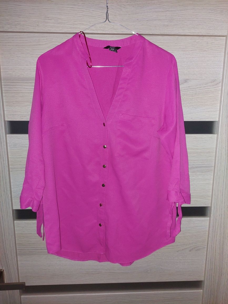 Różowa fuksjowa koszula XL