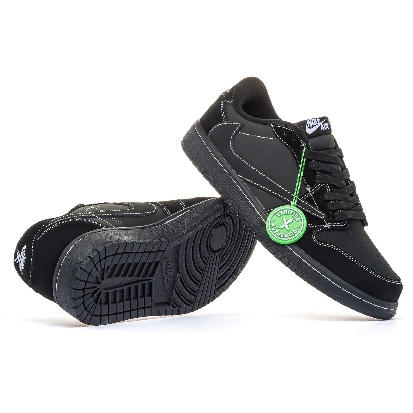 Мужские кроссовки Nike Air Jordan 1 Low OG x Travis Scott Blаck. 41-45