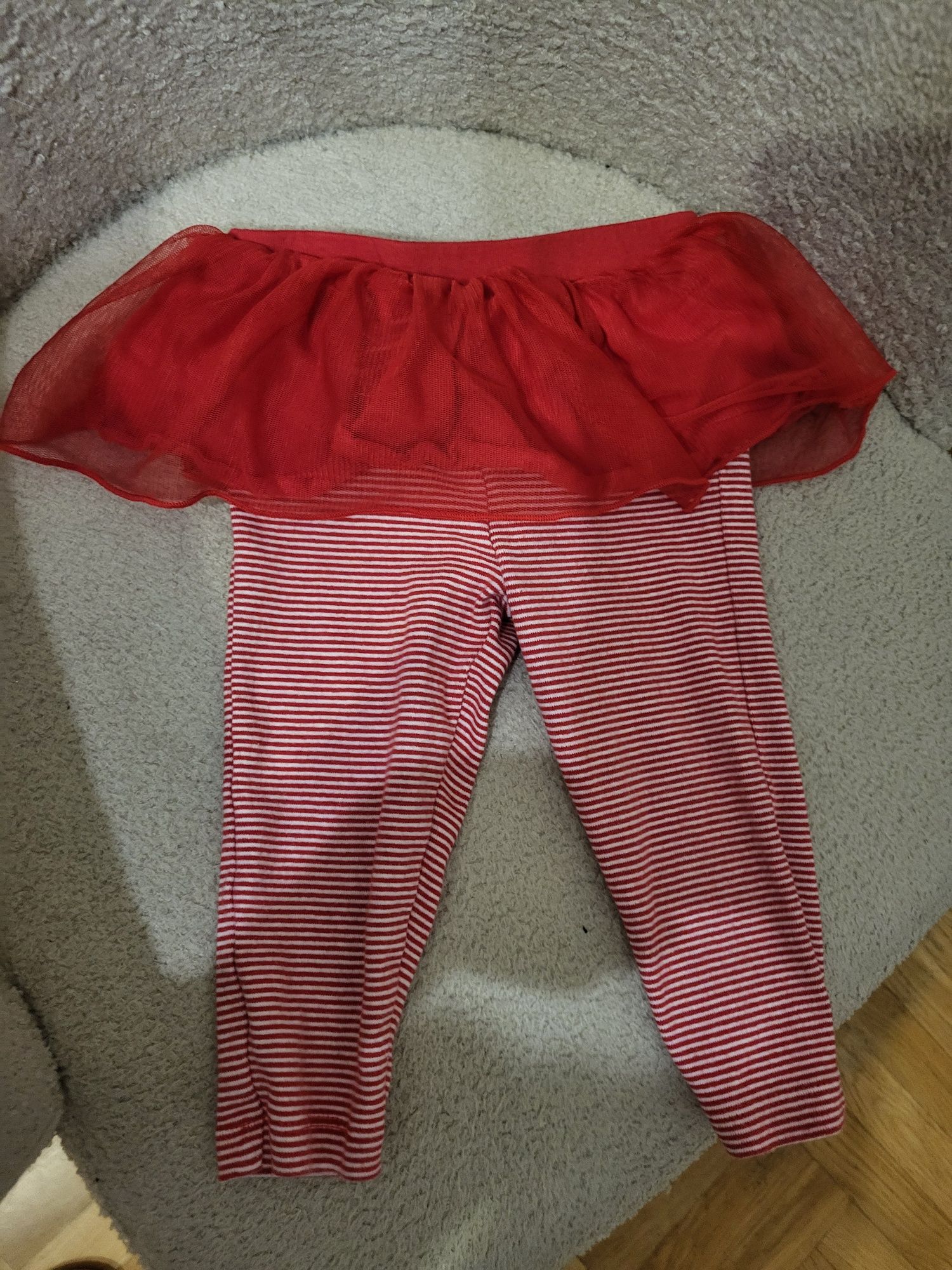 Spodnie legginsy święta elf czerwone 80 wigilia