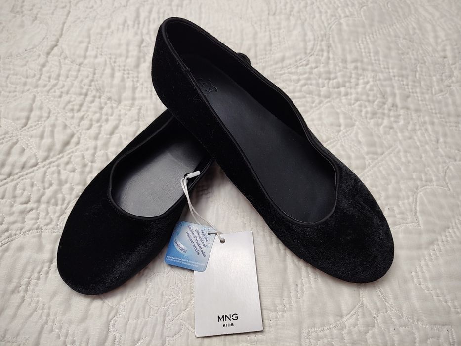 Czarne nowe baleriny Mango roz. 36