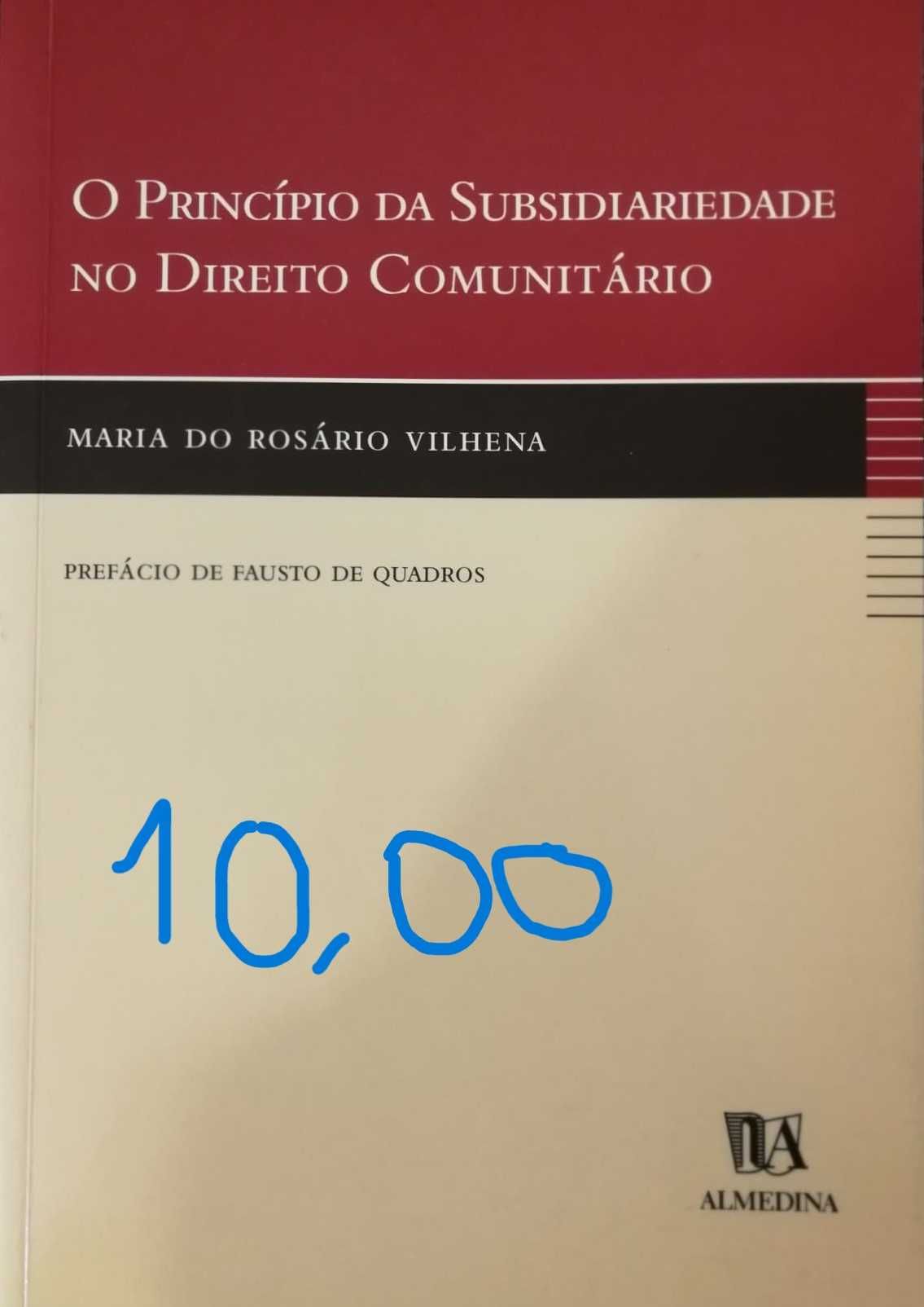 Livro O Princípio da Subsidiariedade no Direito Comunitário