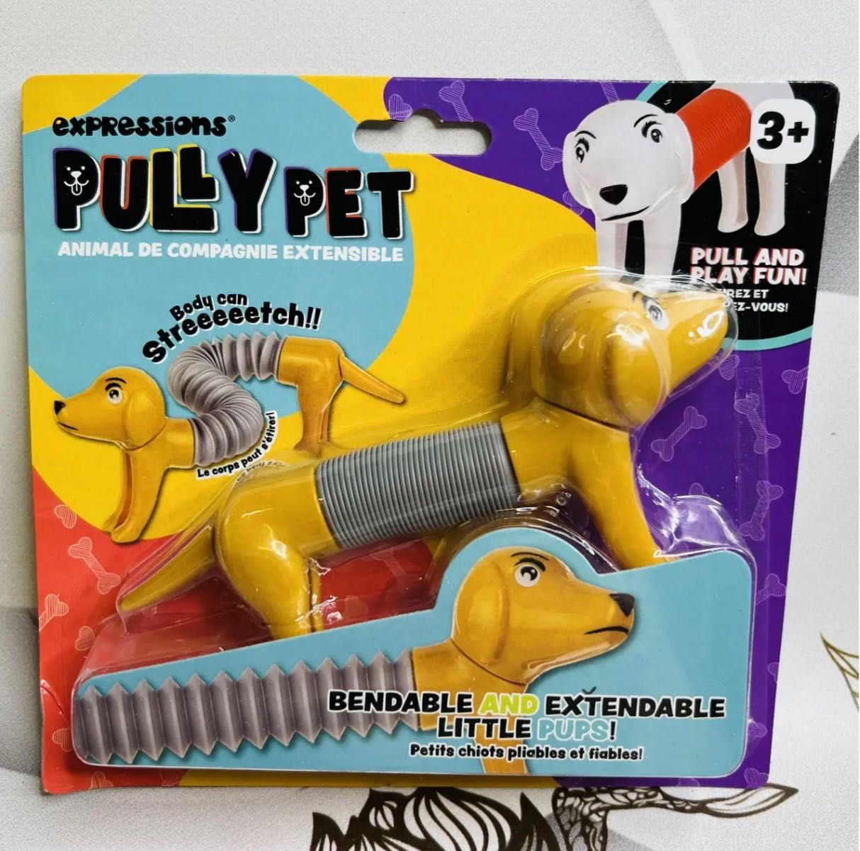 Іграшкове цуценя, що згинається та розтягується Pully Pet