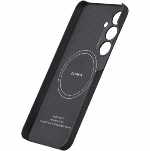 Чохол Pitaka MagEZ Case 4 for Samsung Galaxy S24, Twill Black/Grey