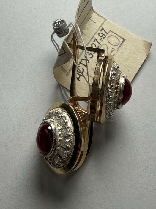 Вінтажні сережки срібло в позолоті