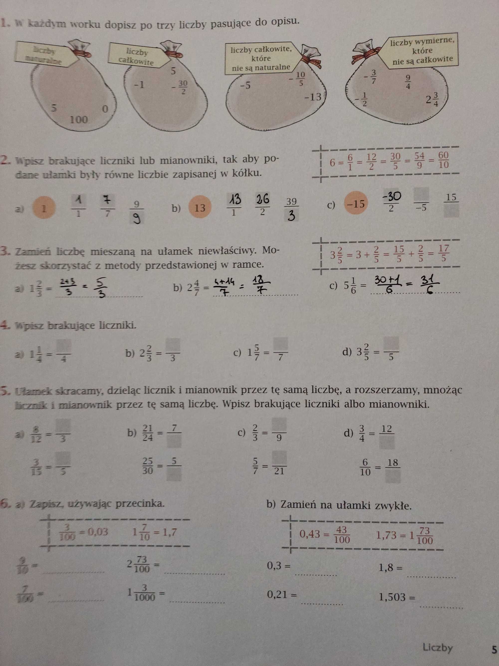 Matematyka z plusem 7. Ćwiczenia podstawowe Jacek Lech  klasa 7
