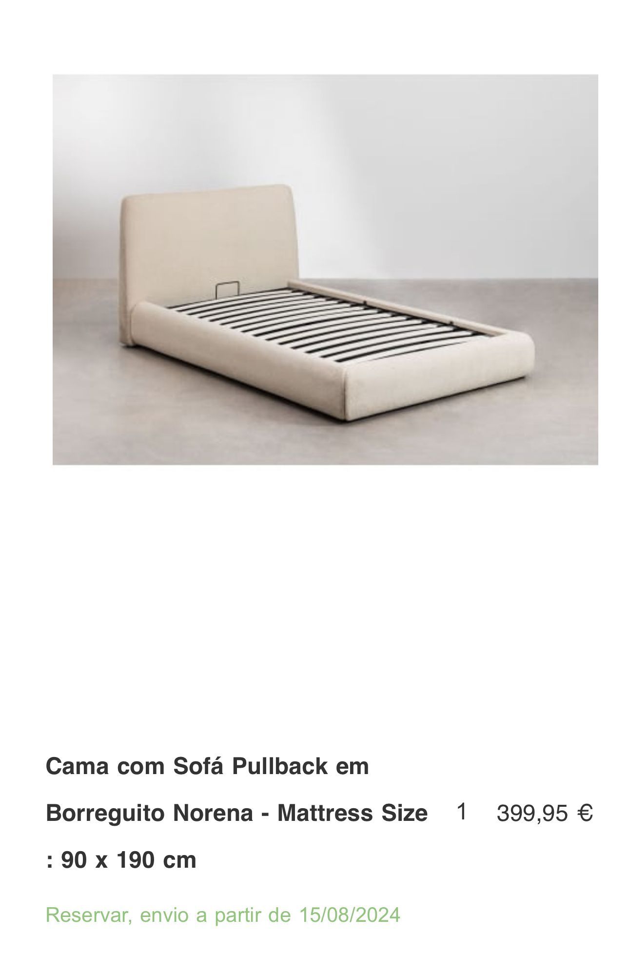 Cama de Criança com Pullback