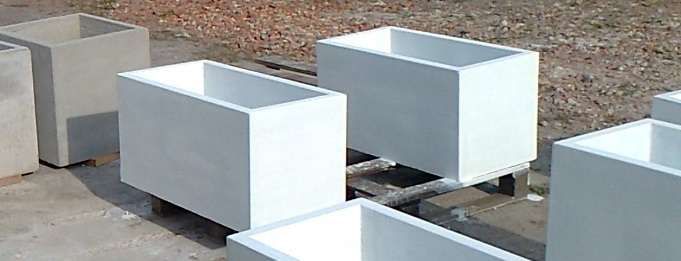 Donica betonowa ogrodowa doniczka, donice betonowe ogrodowe 80x40x40