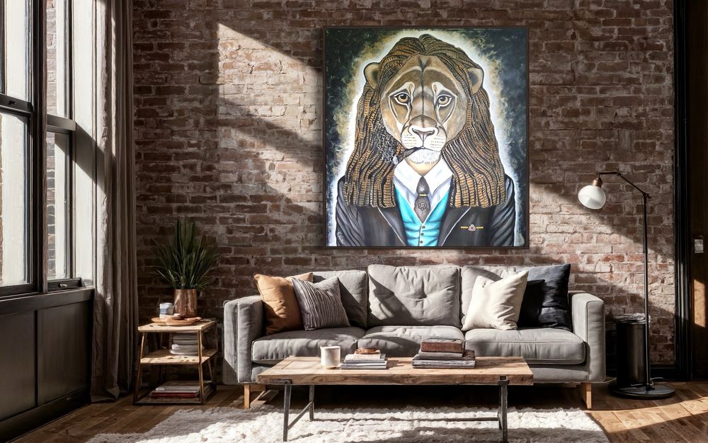 Obraz 150x140 „ Poker face „ 3 d