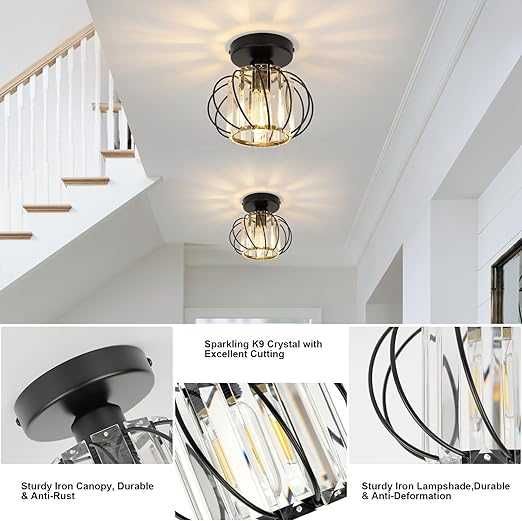 Mini Kryształowy Żyrandol FORCOSO Ø18cm Art Deco