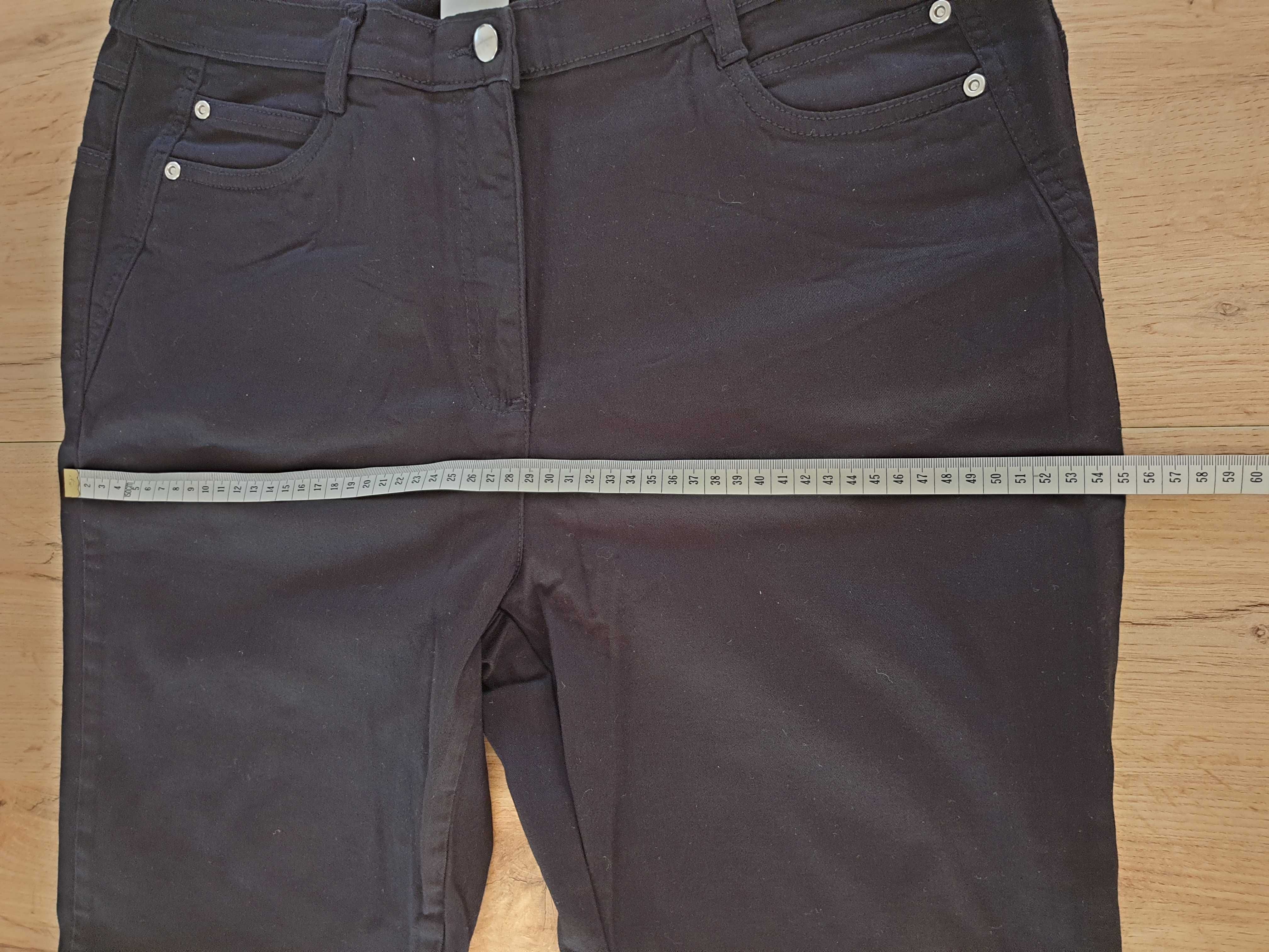 Spodnie jeansowe, czarne jeansy, 97% bawełna, rozmiar XXXL, 46
