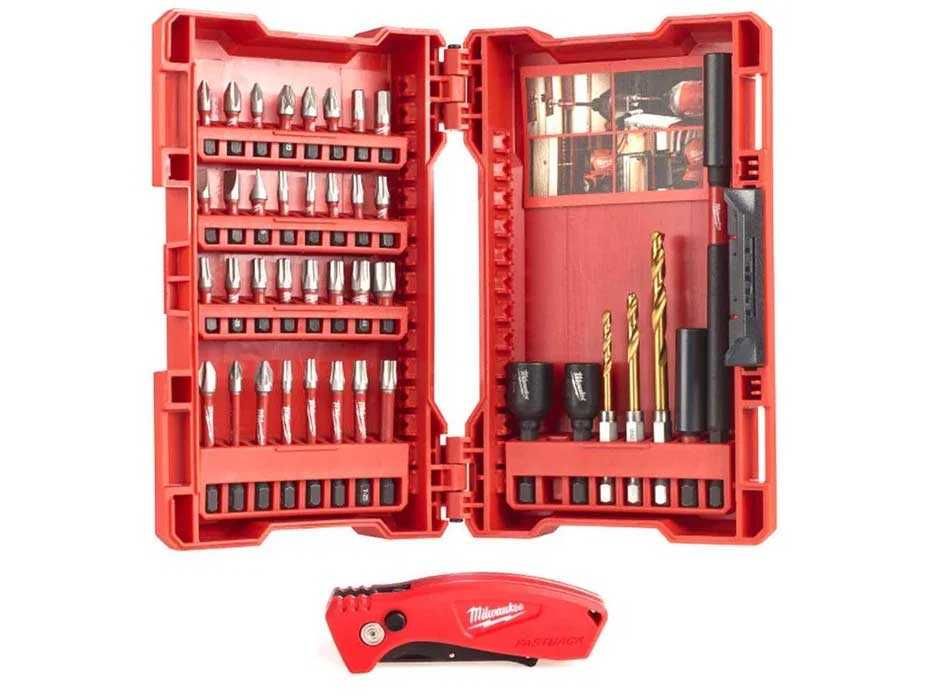 Набір біт та свердл ShW Milwaukee 40 шт + ніж