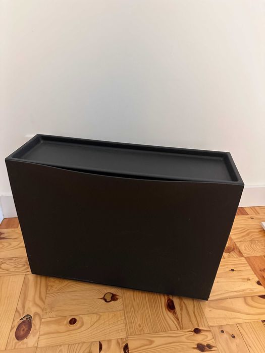 Shoe cabinet/storage, black, set of 2