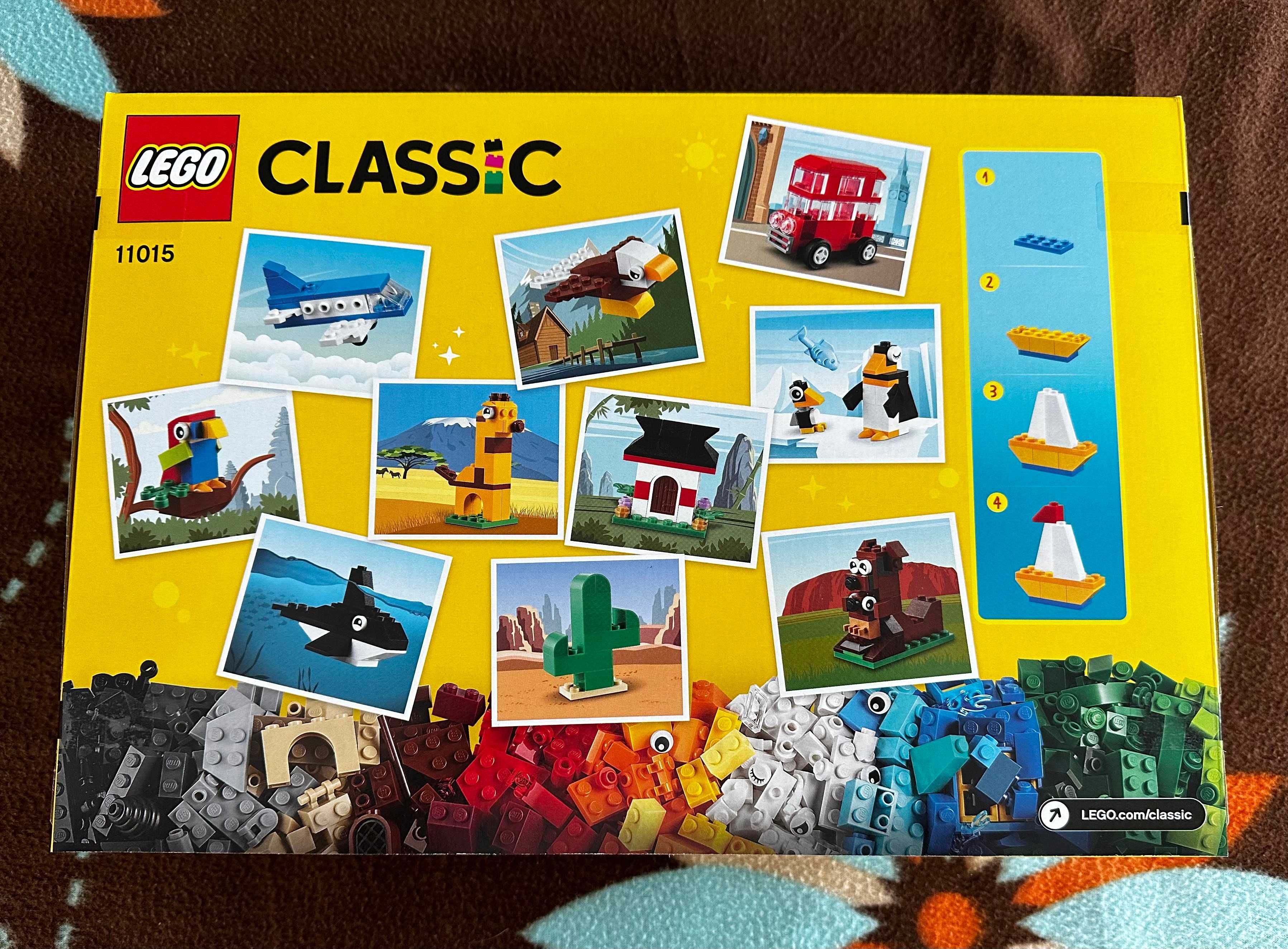 zestaw LEGO Classic 11015 Dookoła świata + mapa - nowy