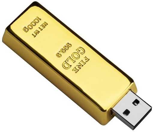 USB флешка золотий злиток 32 Гб