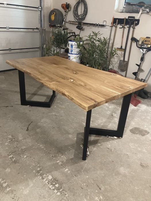Stół dębowy lity loft