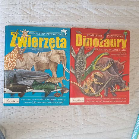 Książki dinozaury i zwierzęta