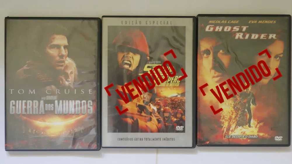 Pack original "Guerra Mundos, Starship Troopers e Ghost Rider"