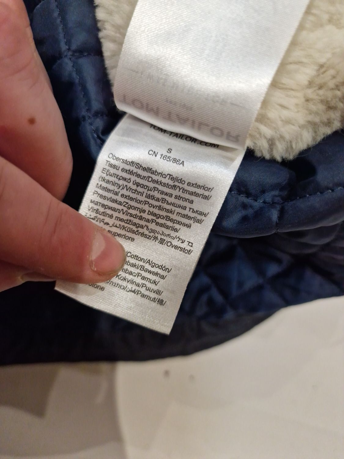 Kurtka Tom Toilor parka zimowa ocieplena roz,S,36,M,38