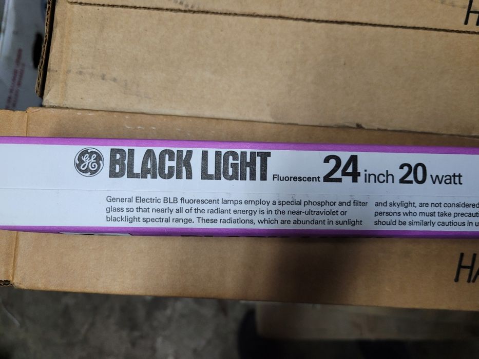 Nowa Świetlówka Fluorescencyjna GE Black Light F20T12/BLB 24inch 20W