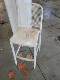 Białe krzesło barowe, hoker oryginał Gaber /Panama wysokie kilka sztuk