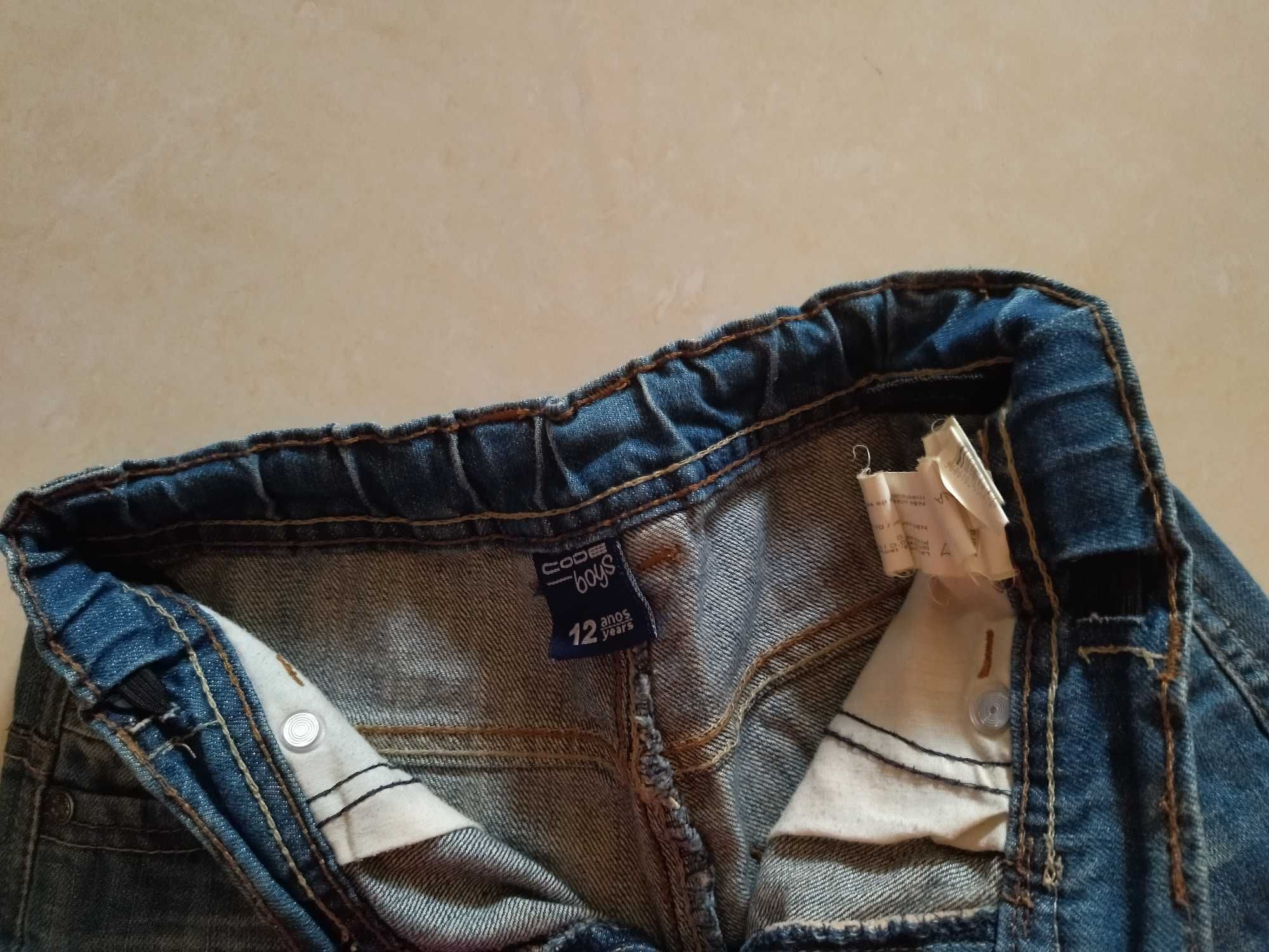 Calção Jeans marca Code - 12 anos - Baixa de preço