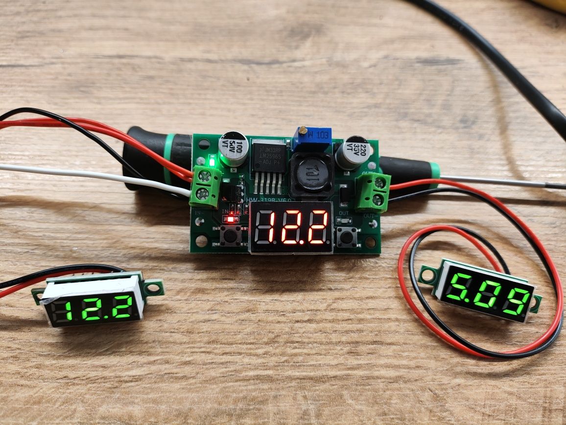 DC-DC перетворювач LM2596 4-40V -> 1.25-37V 3A понижуючий з єкраном