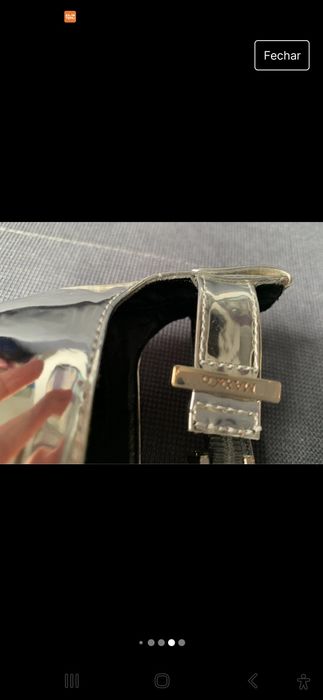 Sapatos prateados da Max&Co