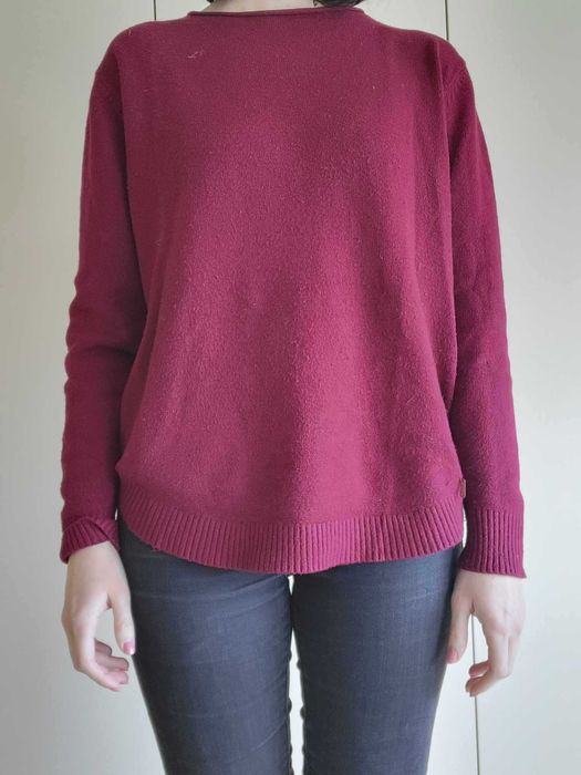 Camisola + Cachecol Bordeaux com Pompom64551418941570120