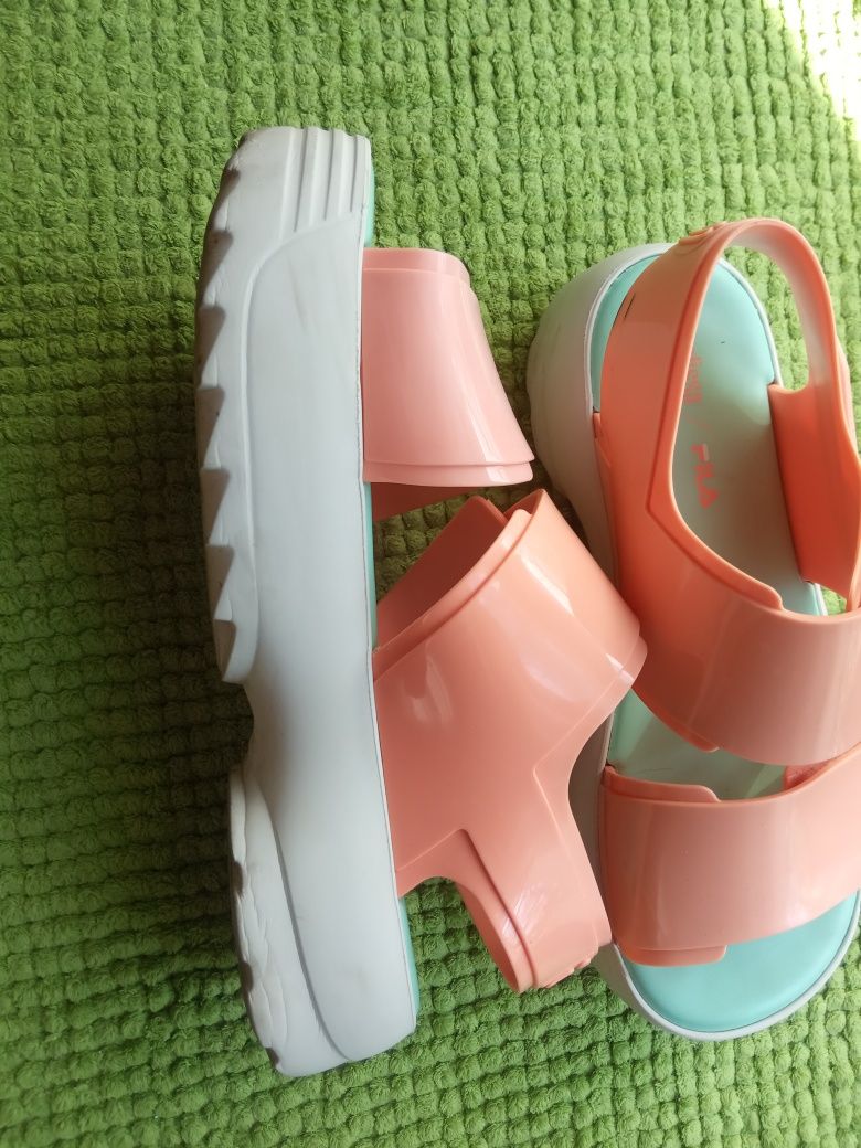 Różowe sandały Melissa Fila r.38