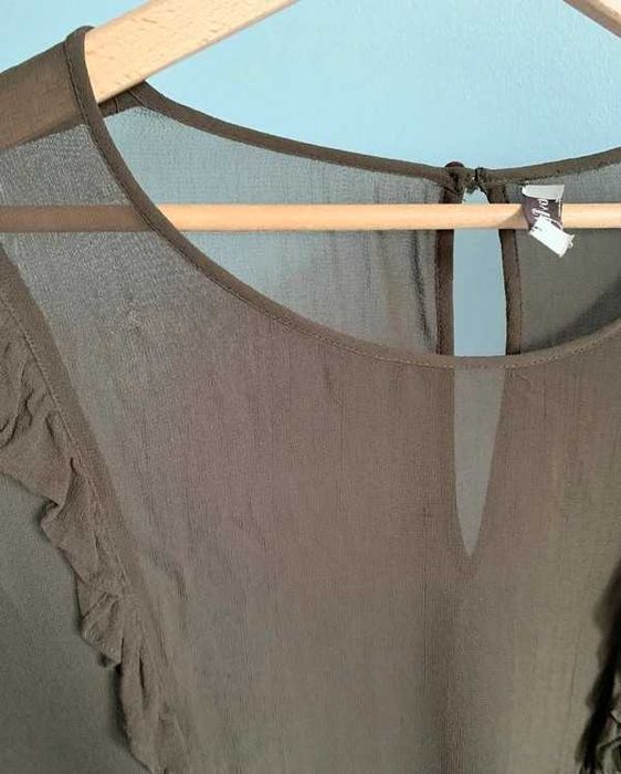 ByTiMo półtransparentna bluzka top oversize z wiskozy