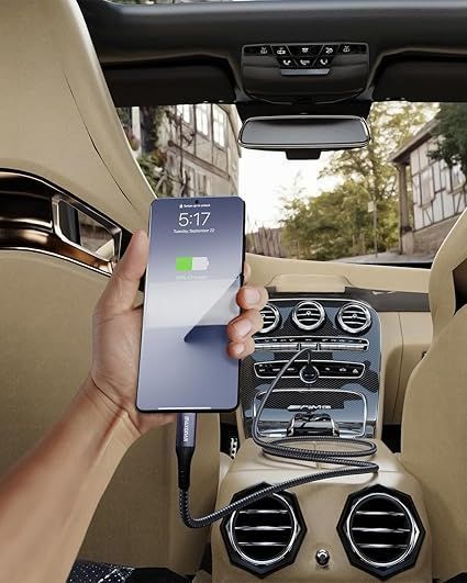 Belker 3M 2Szt Usb C 10GbS Qc3.0 Android Auto Kabel Szybkie Ładowanie