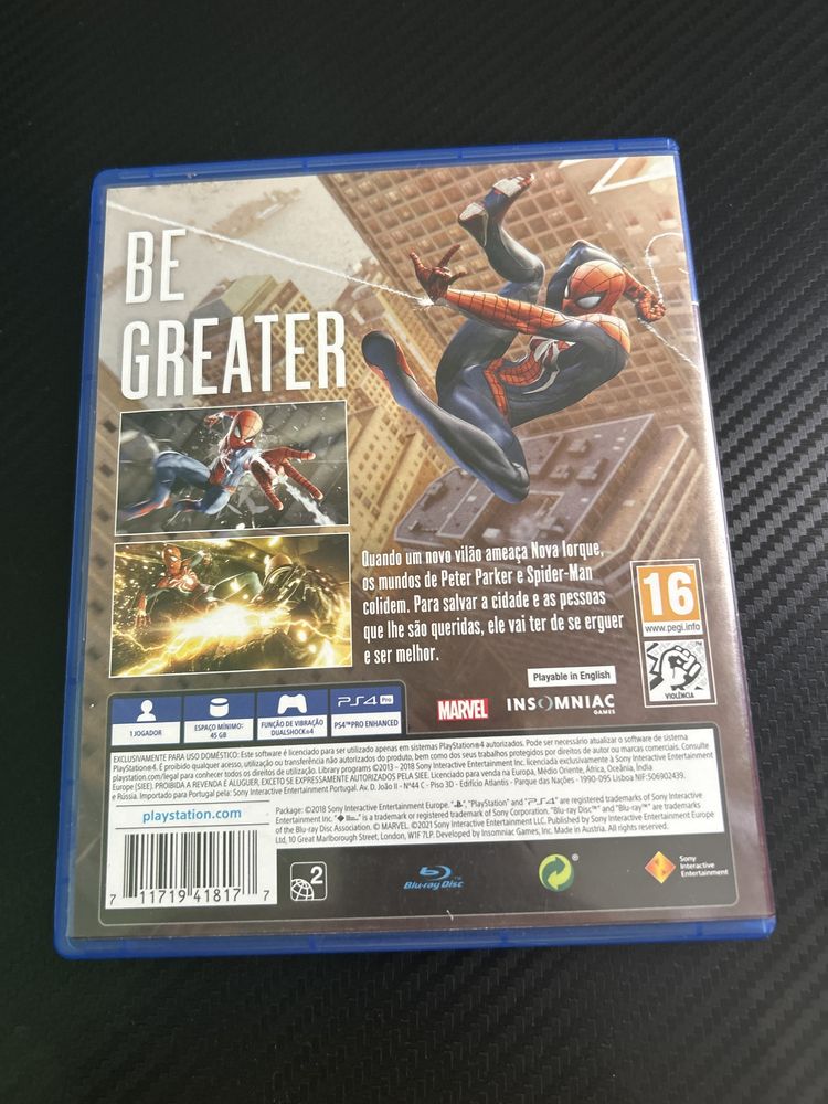 Marvel spider man ps4