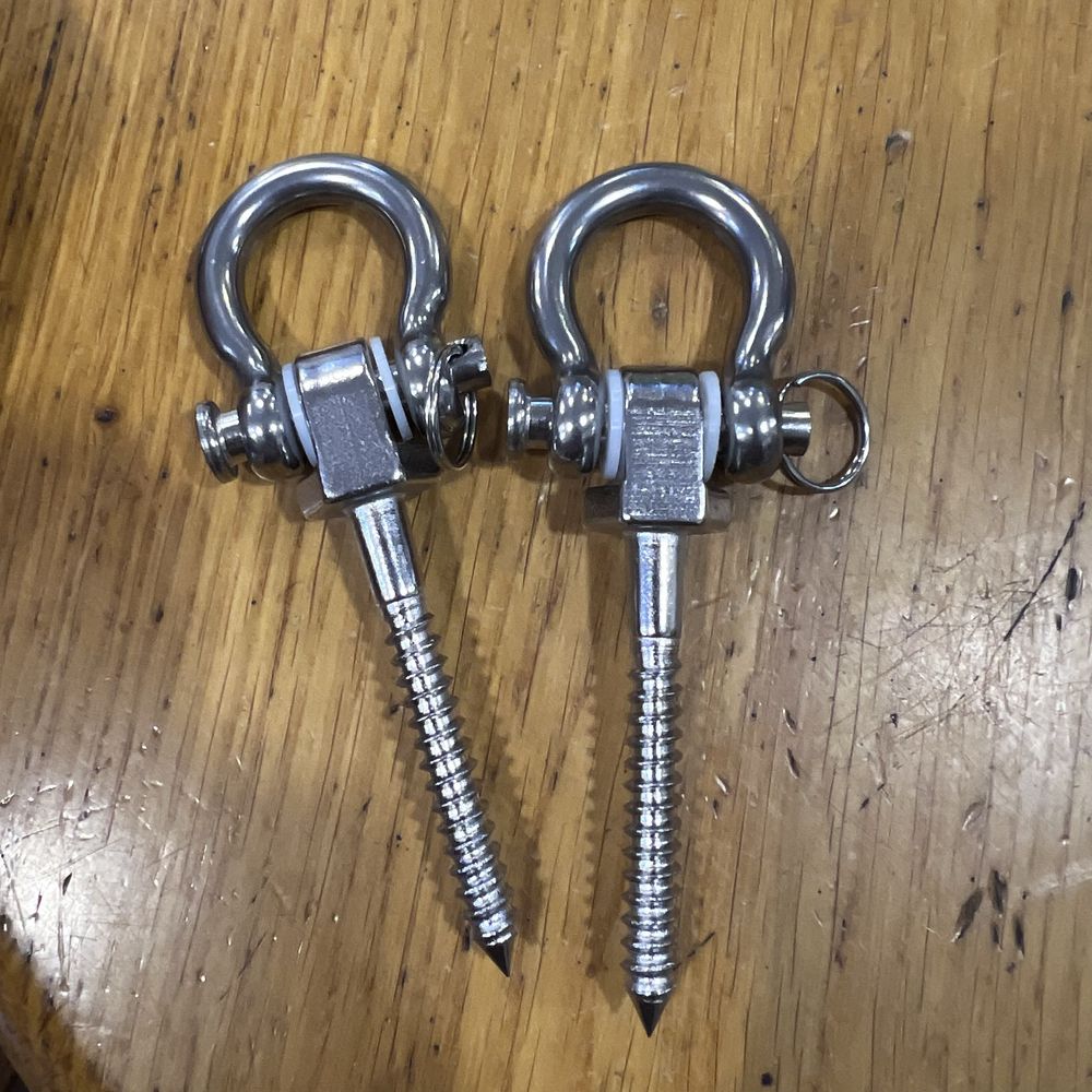 Conjunto de 2 ganchos de balanço parafusos - NOVO