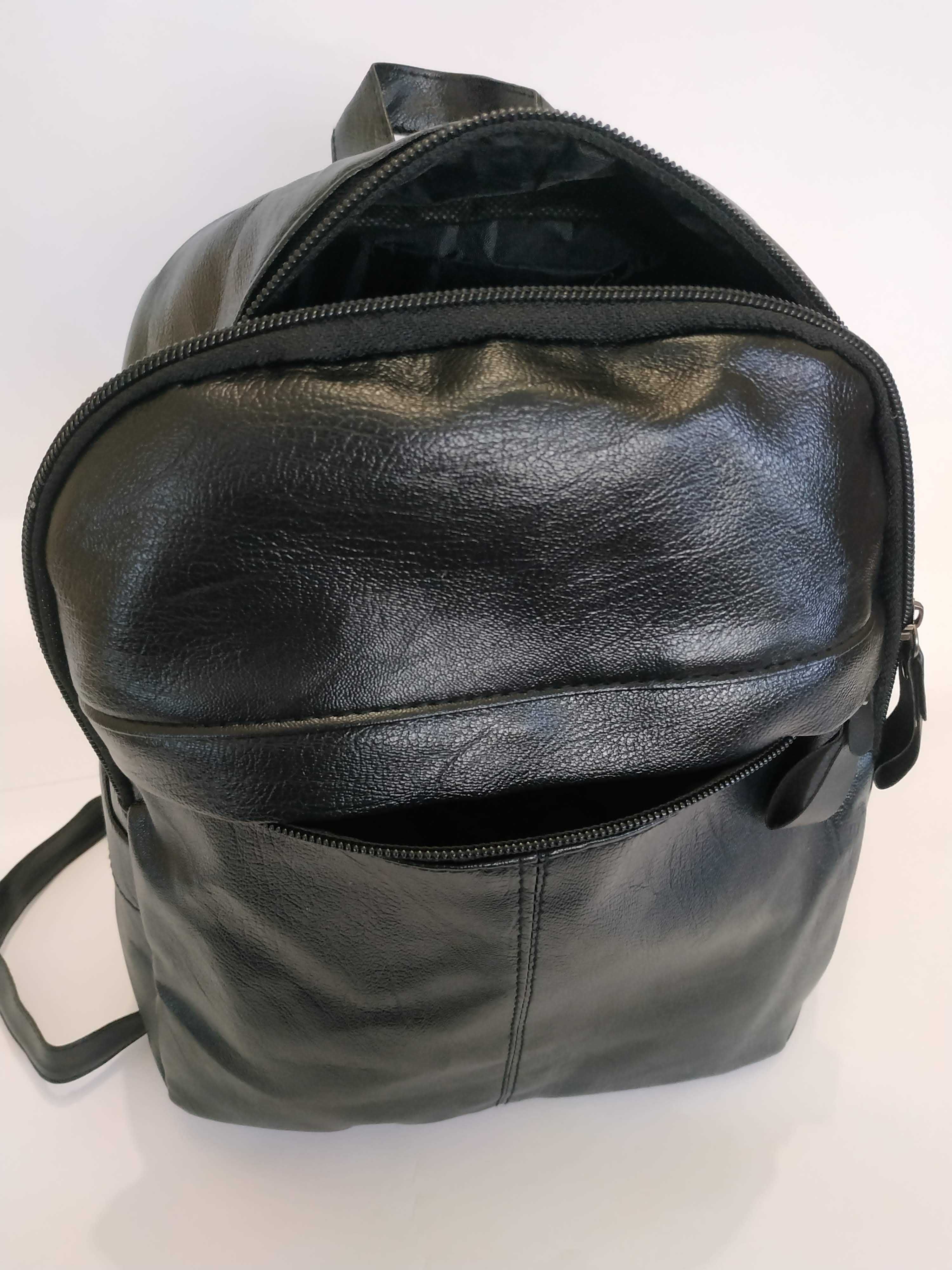 Hoвий жіночий рюкзак з еко-шкіри, колір чорний, жіноча сумка