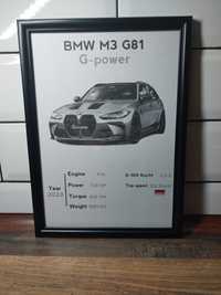 Продається плакат "BMW M3 G81 G-power"