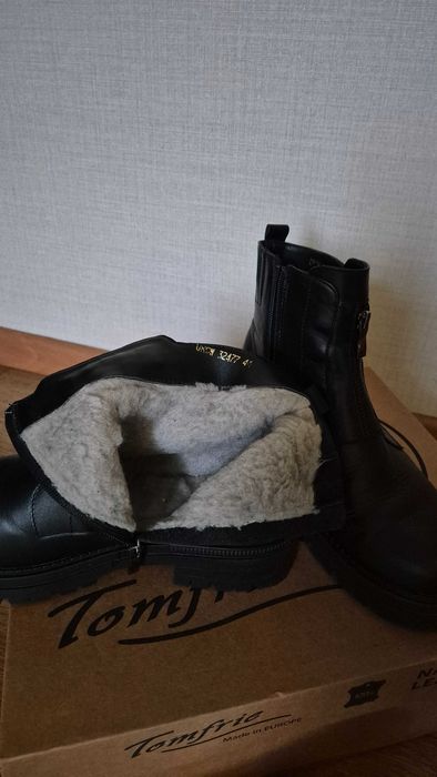 Чоботи жіночі Tomfrie шкіряні зимові