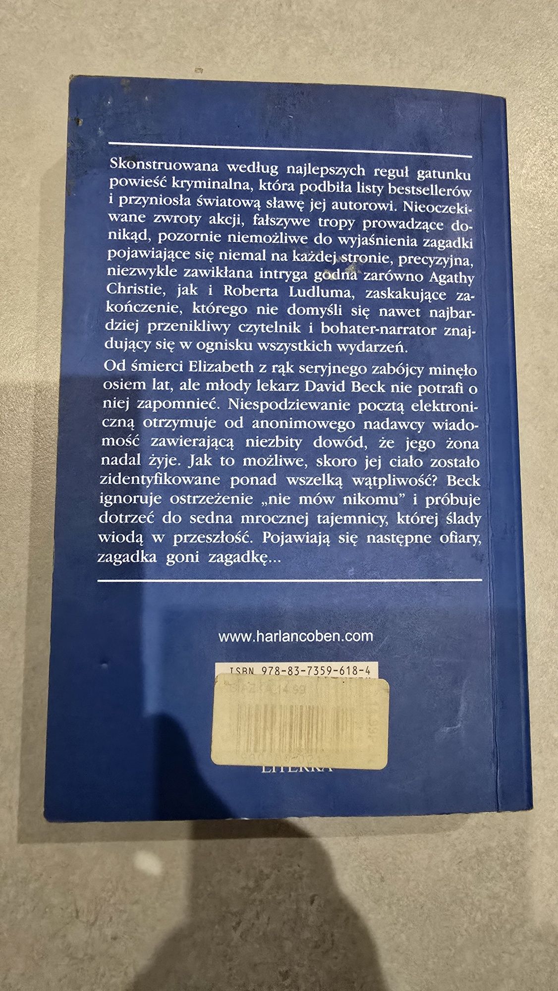 Książka Harlan Coben "Nie mów nikomu" prezent