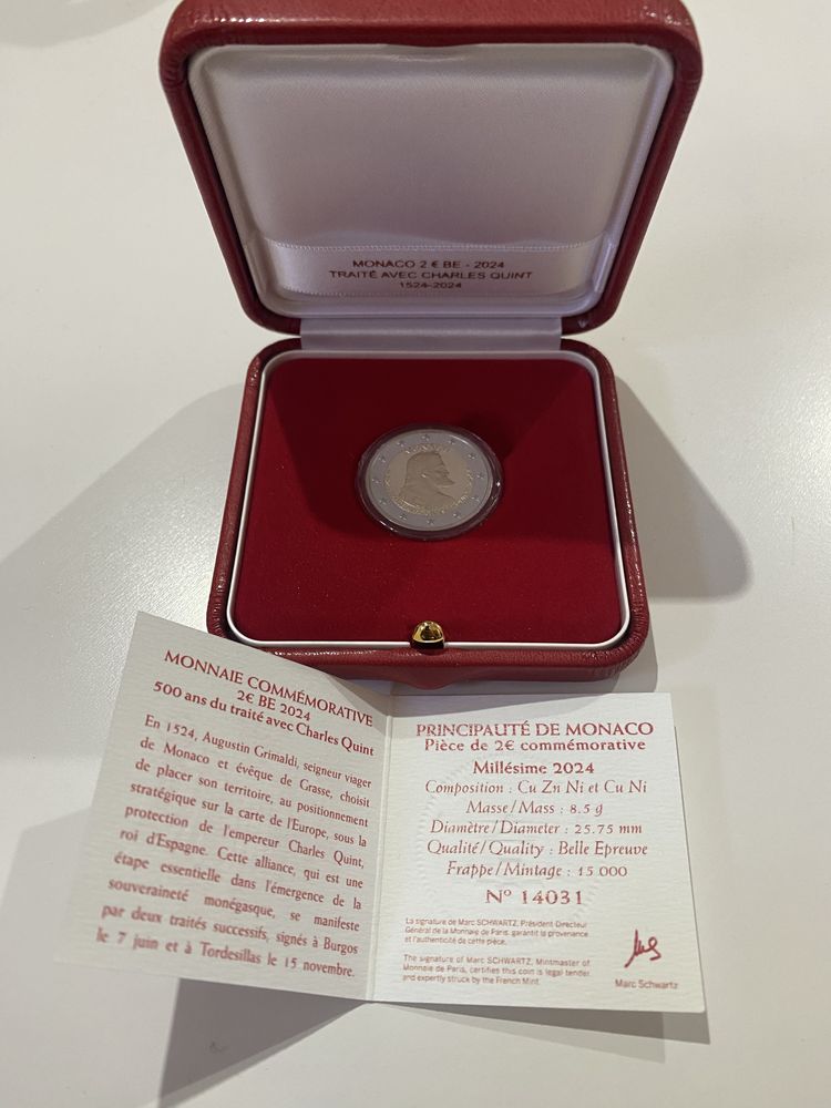 Moedas comemorativas Monaco