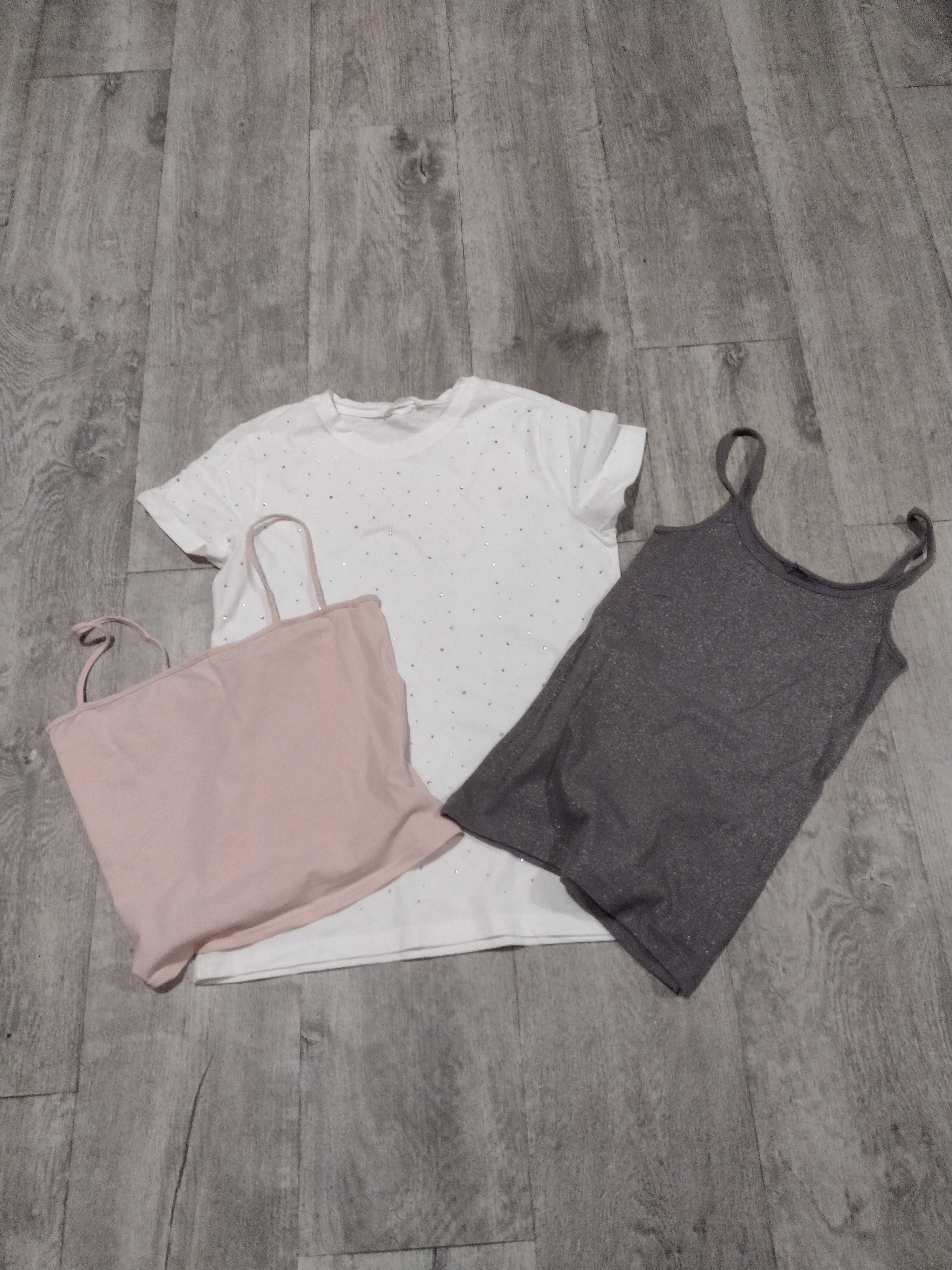 T-shirty bawełniane 3 x H&M rozmiar XS