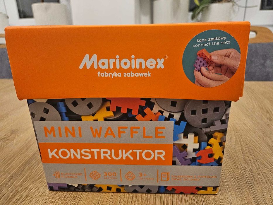 klocki Marioinex Mini Waffle Konstruktor ok 300 el. z kartami