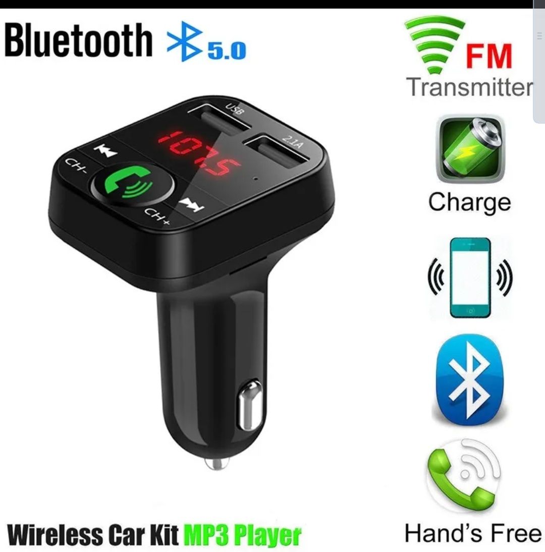 Smart charger inteligente com multifunções Bluetooth Carregador MP3 FM